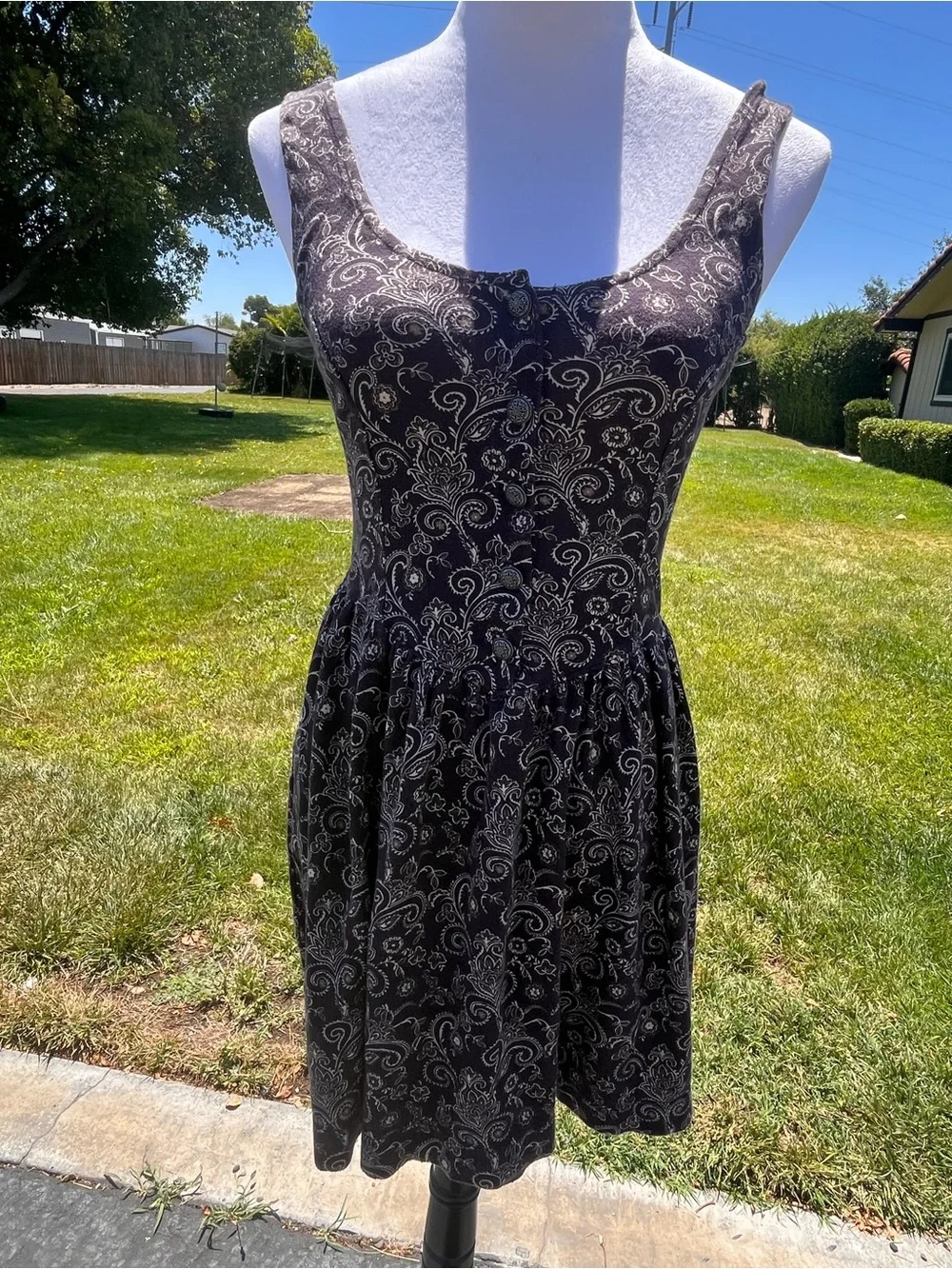 Free people ponte de Roma paisley print tank dress